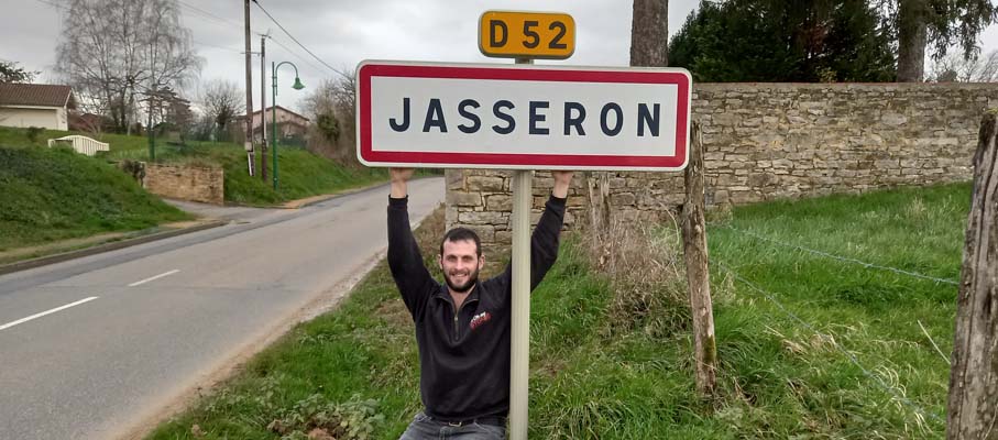 Panneau ville Jasseron