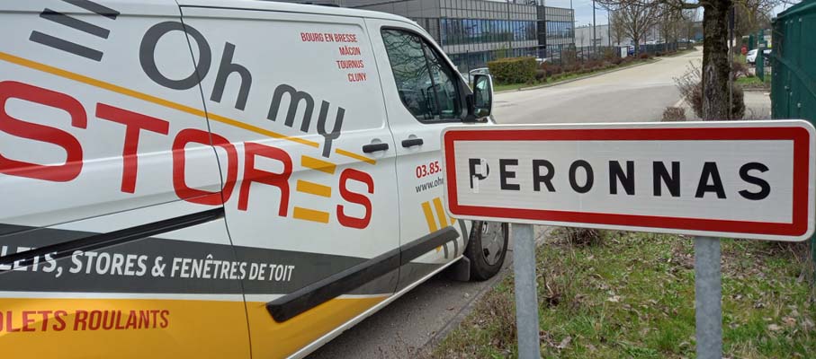 Panneau ville Péronnas