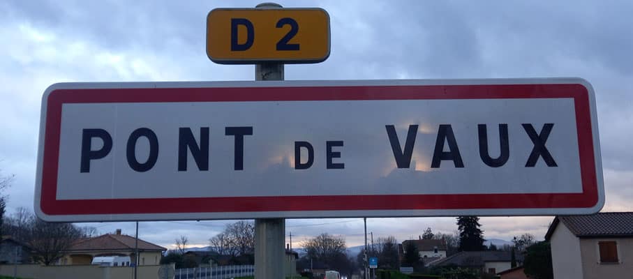 Panneau ville Pont-de-Vaux