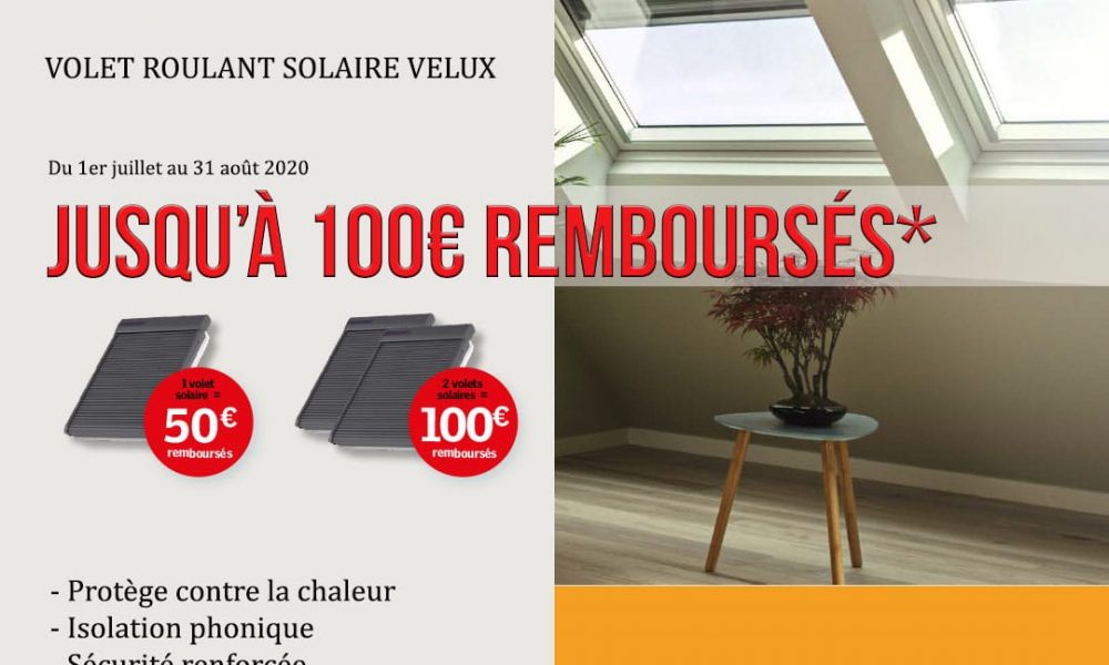 Offre volet roulant solaire Velux