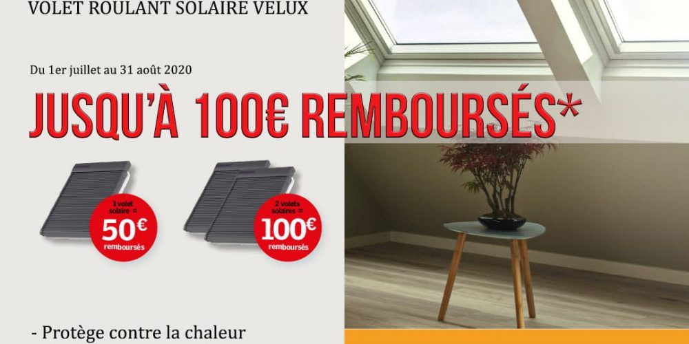 Offre volet roulant solaire Velux